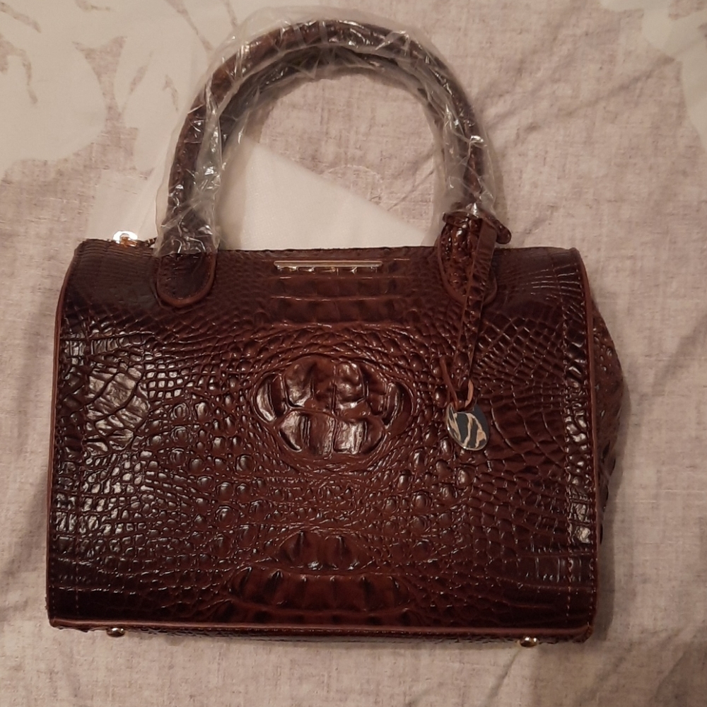 Small Croc look handbag